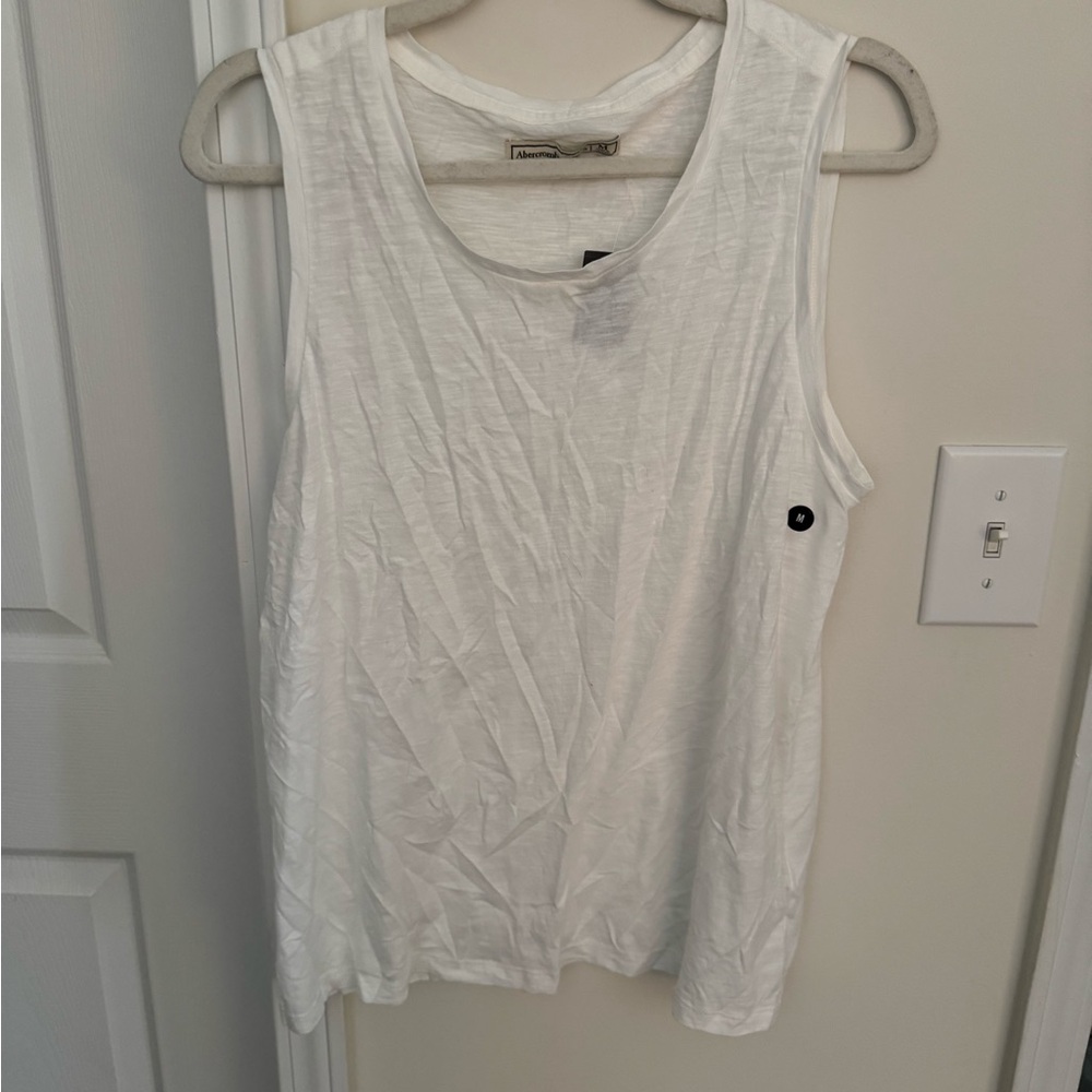 Abercombie slub knit muscle tank